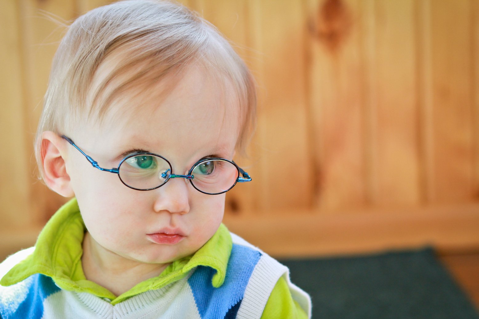 Little Boy Wearing glasses